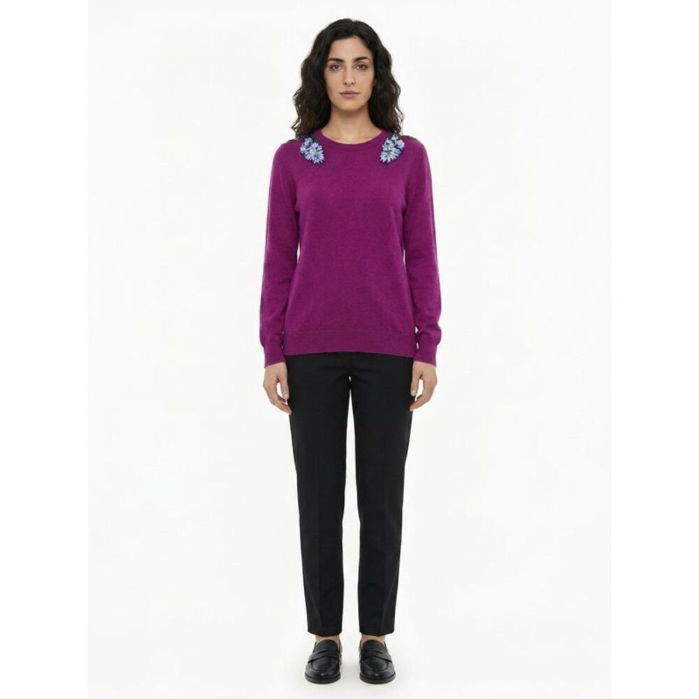 Dolce & Gabbana Purple Cashmere Women's Sweater